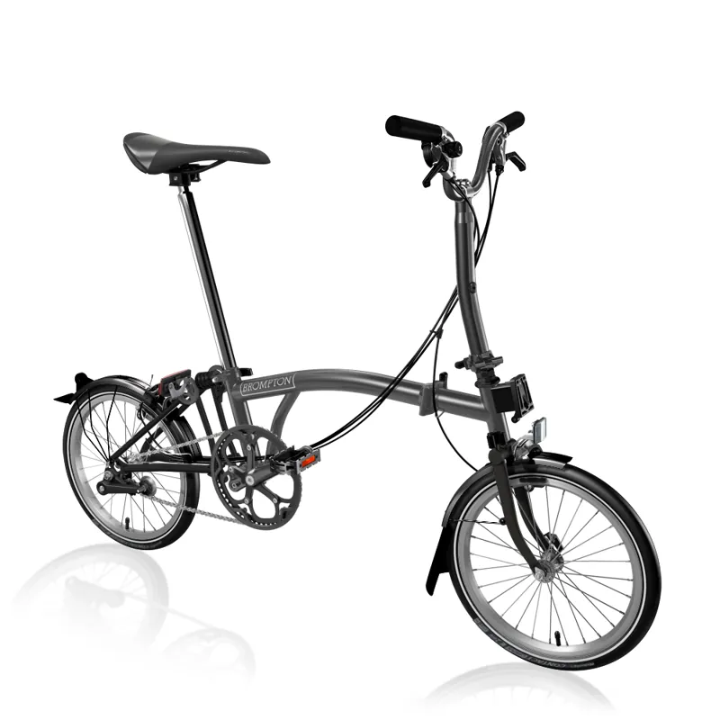 Brompton P Line Urban Folding Bike 2023 in Midnight Black